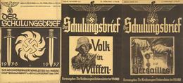 Buch WK II Der Schulungsbrief Lot Mit 22 Heften 1936-38 Hrsg. Reichsschulungsamt Der NSDAP U. Der Deutschen Arbeitsfront - Weltkrieg 1939-45