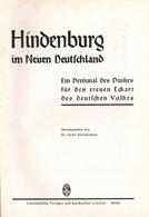 Buch WK II Hindenburg Im Neuen Deutschland Hrsg. Kimenkowski, Ewald Dr. 1934 Vaterländische Verlags U. Kunstanstalt 151  - Guerra 1939-45