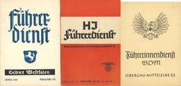 Buch WK II HJ Lot Mit 5 Heften Führerdienst Einige Abbildungen II - Oorlog 1939-45