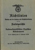 Buch WK II Richtlinien Für Die Parteigerichte Der NSDAP 1934 II - Guerra 1939-45