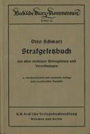 Buch WK II Strafgesetzbuch Schwarz, Otto Dr. 1938 Erste Großdeutsche Ausgabe C. H. Beck'sche Verlagsbuchhandlung 976 Sei - Guerra 1939-45