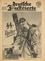 Buch WK II Zeitschrift Deutsche Illustrierte SS Reiter 1943 Viele Abbildungen II - Guerra 1939-45