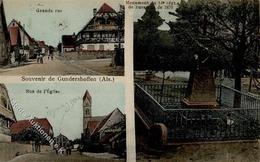 Synagoge GUNDERSHOFEN,Elsass - Synagoge Am Ende D. Rue D Eglise I-II Synagogue - Jodendom