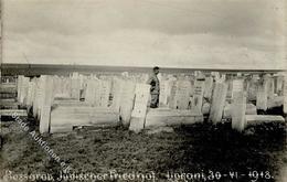 Judaika - BESSARAB - Jüdischer Friedhof 1918 Foto-Ak I Judaisme - Judaika