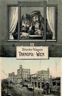 Judaika - Eisen Bahn TARNOPOL-WIEN Mit Juden Am Fenster I-II (Kratzstelle) Judaisme - Judaika