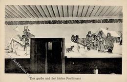 Judaika Der Große Und Der Kleine Profitmann Sign. Haase, Paul Künstlerkarte I-II Judaisme - Jodendom