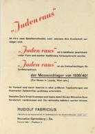 Judaika Juden Raus Gesellschaftsspiel Werbe-Flugblatt 15 X 21 Cm I-II (fleckig) Judaisme - Jodendom