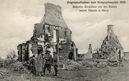 Judaika Kutno Jüdischer Einwohner Vor Den Ruinen Seines Hauses 1916 I-II Judaisme - Jodendom