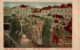 Judaika Litzmannstadt Markt  1916 I-II Judaisme - Jodendom