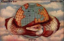 Judaika Neujahr Fisch Erdkugel I-II (RS Abschürfung) Judaisme Bonne Annee - Giudaismo