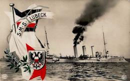 MARINE - Kreuzer WK I SMS LÜBECK (1241/28) I-II - Warships