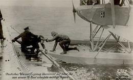 U-Boot Wasserflugzeug WK II   Foto AK I-II - Warships