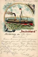 Dampfer Dampfer Deutschland 1900 I-II - Warships