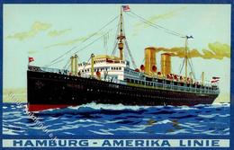 Dampfer Doppelschraubendampfer Hansa Hamburg Amerika Linie  Künstlerkarte I-II - Krieg