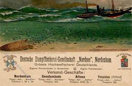 Dampfer Fischdampfer Deutsche Dampffischerei Ges. Nordsee 1913 I-II - Krieg
