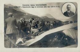 Flugwesenpionier Chavez Absturz In Domodossola Foto AK 1910 I-II - Aviatori