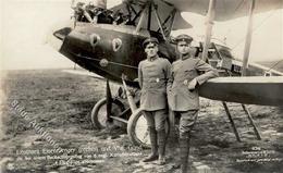 Sanke, Pilot Nr. 636 Eisenmenger Leutnant U. Gund Vfw. Foto AK I- - Aviatori