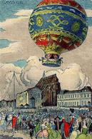Ballon Zürich (8000) Schweiz Gordon Bennett Wettfliegen  1909 I-II - Mongolfiere