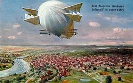 Zeppelin TSN-Verlag 920 Künstlerkarte I-II Dirigeable - Airships