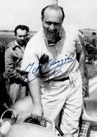 Motorsport Rennfahrer Juan Manuel Fangio Mit Unterschrift Foto AK I-II (keine Ak-Einteilung) - Andere & Zonder Classificatie
