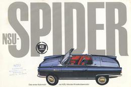 Auto Oldtimer 60'er Jahre NSU Spider Prospekt II - Other & Unclassified