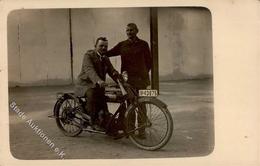 Motorrad Oldtimer Foto AK I-II - Moto