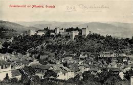 Deutsche Post Marokko Alhambra Granada Werbe-Karte Für Honig Kusche & Martin Malaga Stpl. Tanger I-II - Geschichte