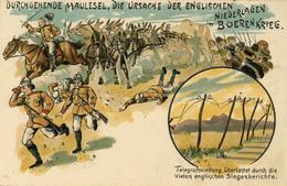Buren Die Durchgegangenen Maulesel Klappkarte 1916 I-II - Geschiedenis