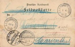 Kolonien Deutsch Südwestafrika Feldpost Von K.D.Feldpoststation über Windhuk Nach Keetmanshoop  1905 I-II Colonies - Geschichte