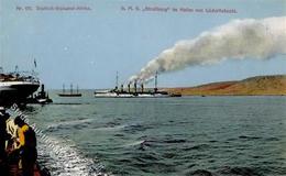 Kolonien Deutsch Südwestafrika Lüderitzbucht Hafen SMS Straßburg I-II Colonies - History