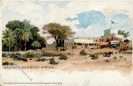 Kolonien Deutsch Südwestafrika Otjimbingue Lithographie I-II (Eckbug, Fleckig) Colonies - Storia