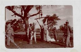 Kolonien Deutsch-Südwestafrika Metzger Beim Häuten Stpl. Kanus 23.2.12 Privat Foto-Karte I-II Colonies - Geschiedenis