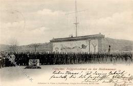 Kolonien Kiautschou Tsingtau Feldgottesdienst An Der Heidenmauer Stpl. Tsintau 5.9.98 U. Absenderstpl. Deutsch-Chin. Han - Storia