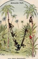 Kolonien Deutsch Ostafrika Afrikanische Idylle Sign. Bök, F, Künstlerkarte I-II Colonies - Geschiedenis