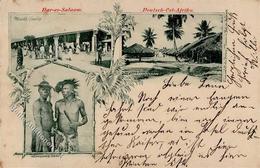 Kolonien Deutsch Ostafrika Dar-es-Salaam 1900 I-II (Marke Entfernt, Fleckig) Colonies - History