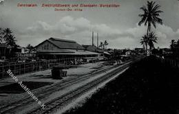 Kolonien Deutsch Ostafrika Dar-es-Salaam Elektrizitätswerk U. Eisenbahn Werkstätten Foto AK I-II (Ecke Abgestossen) Chem - Geschichte