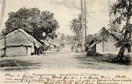 Kolonien Deutsch Ostafrika Dar-es-Salaam Wissmannstraße 1906 I-II (Marke Entfernt) Colonies - History