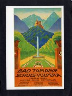75040      Svizzera,    Hugo  Laubi,   Bad Tarasp  Schuls-Vulpera, 1936,    Engadine 1250 M.,  NV - Tarasp