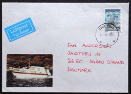 Greenland  1991 Minr 205 Letter To Denmark  From Nuuk   ( Lot 4469 ) - Cartas & Documentos