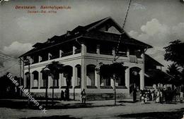 Kolonien Deutsch-Ostafrika Dar-es-Salaam Bahnhof Stpl. Dar-es-Salaam 22.2.12 Foto-Karte I-II (Ecke Abgestossen) Colonies - Storia