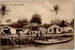 Kolonien Kamerun Am Quai In Duala Stpl. Duala 17.2.13 I-II Colonies - Geschiedenis
