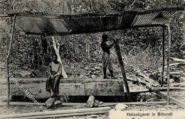 Kolonien Kamerun Holzsägerei In Bibundi Stpl. Tabora 26.10.13 I-II Colonies - History