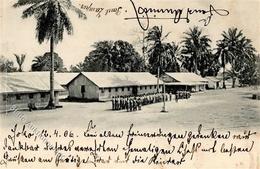 Kolonien Kamerun Kaserne Stpl. Joko 14.4.06 I-II Colonies - History