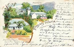 Kolonien Kamerun Victoria Stpl. Kamerun 2.4.00 Litho II R! (Bug, Abgestoßen) Colonies - Geschichte