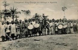 Kamerun Tikargebiet King Chunga Mit Gefolge In Ngambe I-II - Sonstige & Ohne Zuordnung