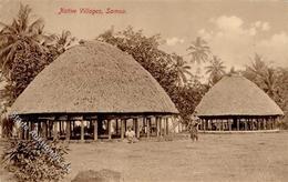 Kolonien Samoa Eingeborenen Häuser 1912 I-II Colonies - Storia