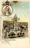 Deutsche Post Türkei Palästina Jerusalem Erlöserkirche Kaiserreise 1898 Litho I- - History