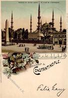 Deutsche Post Türkei Sultan Ahmed Moschee Stpl. Constantinopel 2.2.98 I-II - Storia