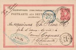 Kolonien Deutsche Post Türkei Konstantinopel 4.4.84 Vorläufer 1884 I-II Colonies - Storia