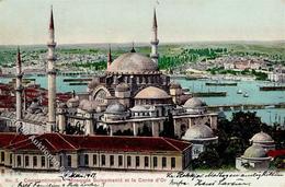 Kolonien Deutsche Post Türkei Konstantinopel Moschee Suleymanie U. Corne D'Or 1907 I-II Colonies - Storia